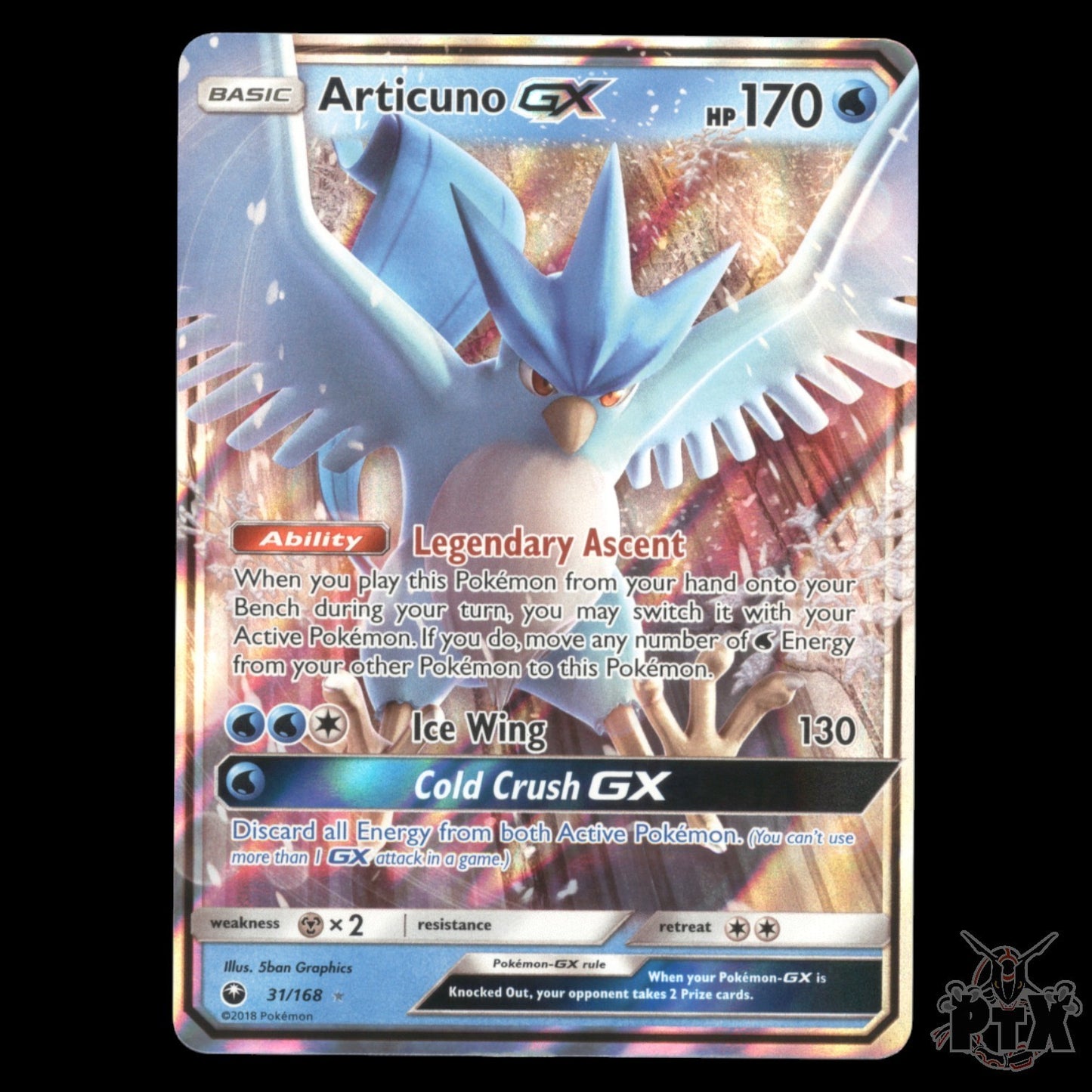Articuno GX #31/168 Celestial Storm NM/Near Mint Pokemon 2018