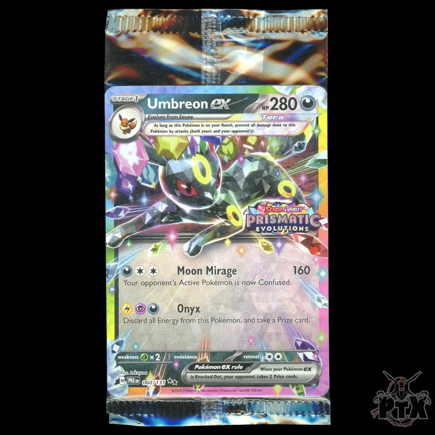 Umbreon ex #30/131 Prismatic Evolutions Stamped Sealed Promo Pokemon 2025