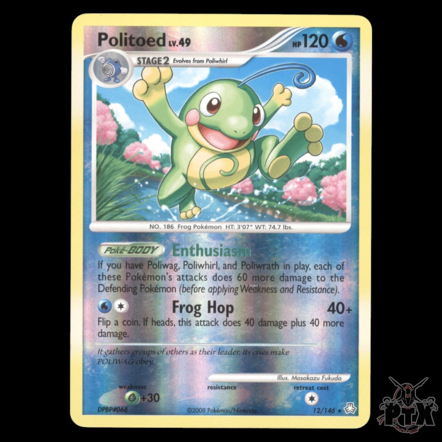 Politoed LV49 #12/146 Legends Awakened NM/LP Pokemon 2008