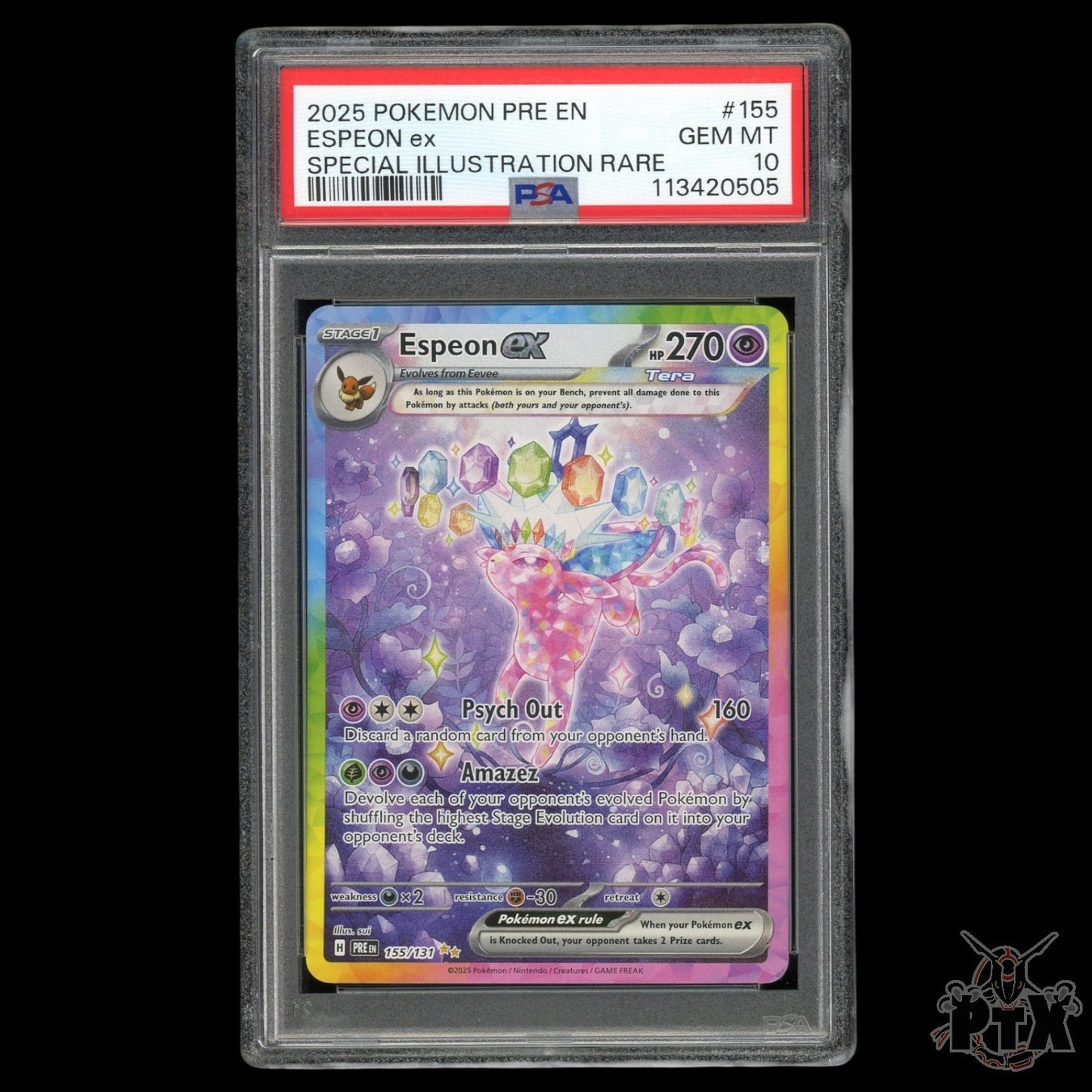 Prismatic Evolutions All Eeveelutions SIR Sequential PSA 10-8 Pokemon 2025