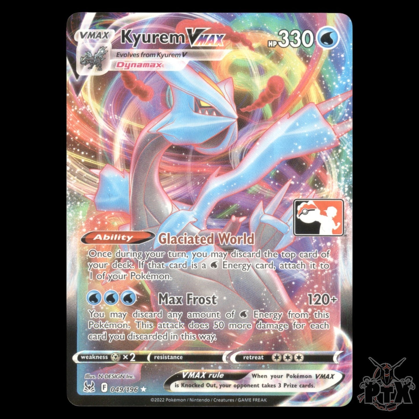 Kyurem Vmax Play! #049/196 Prize Pack Series Three NM/Near Mint Pokemon 2022