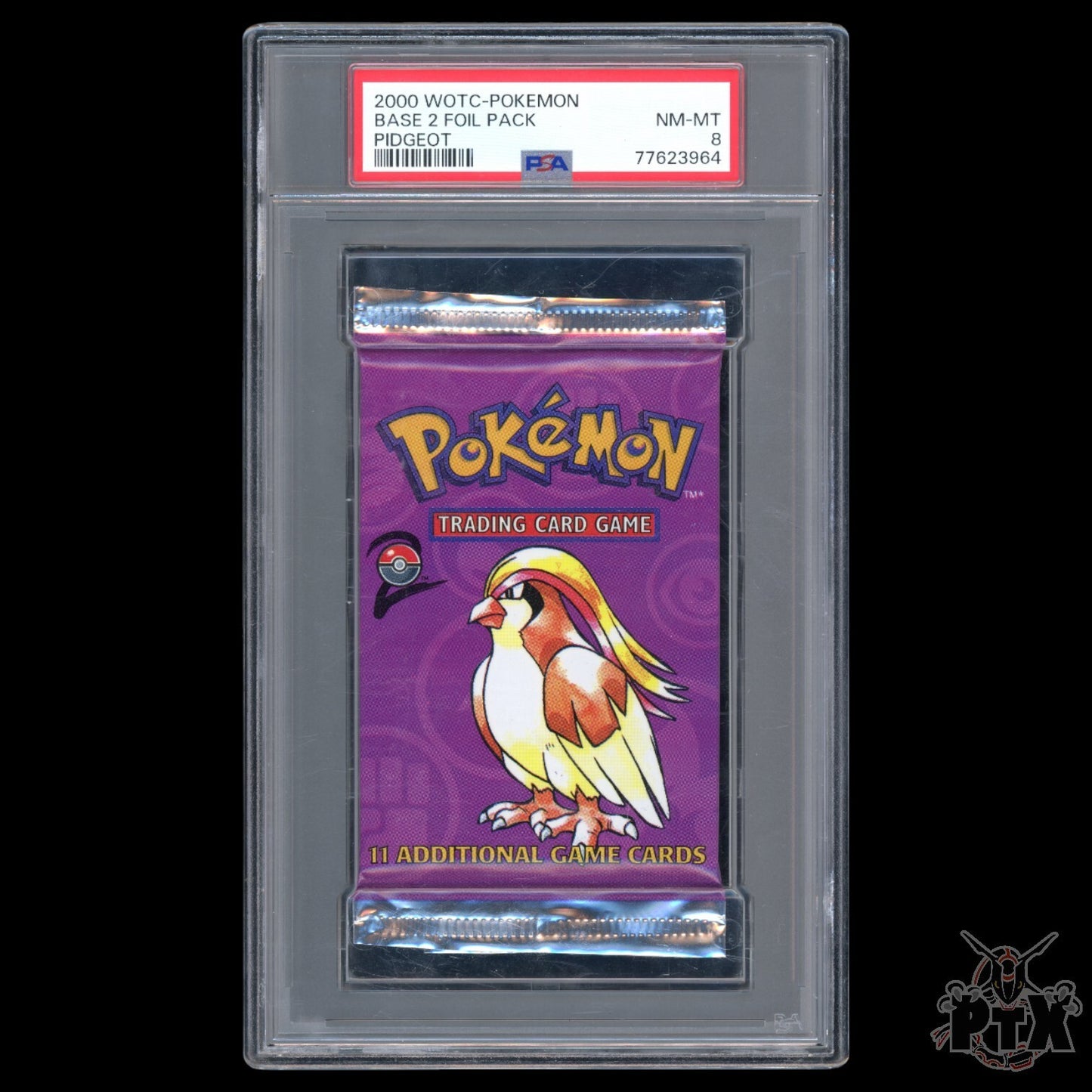 Base Set 2 Booster Pack PSA 8 Pidgeot Art Pokemon 2000