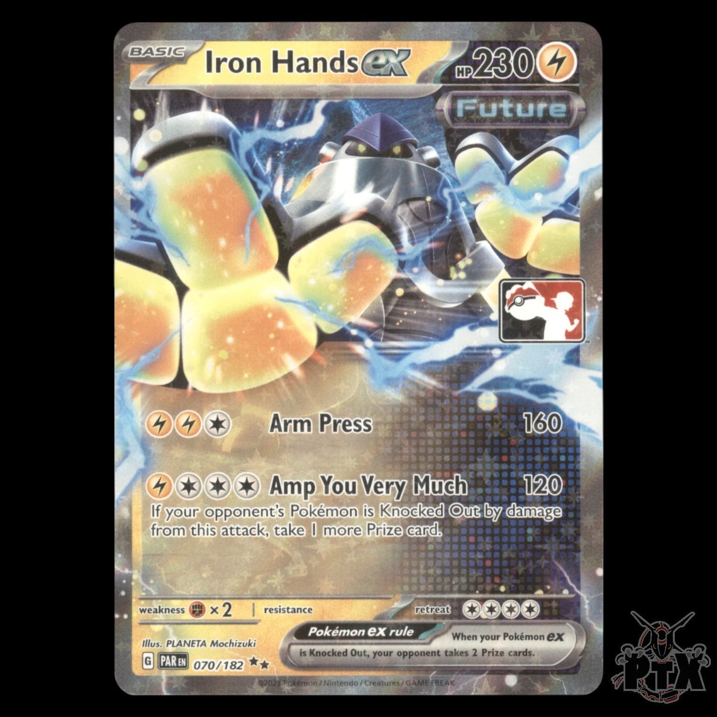 Iron Hands ex Play! #070/182 Paradox Rift NM/Near Mint Pokemon 2023