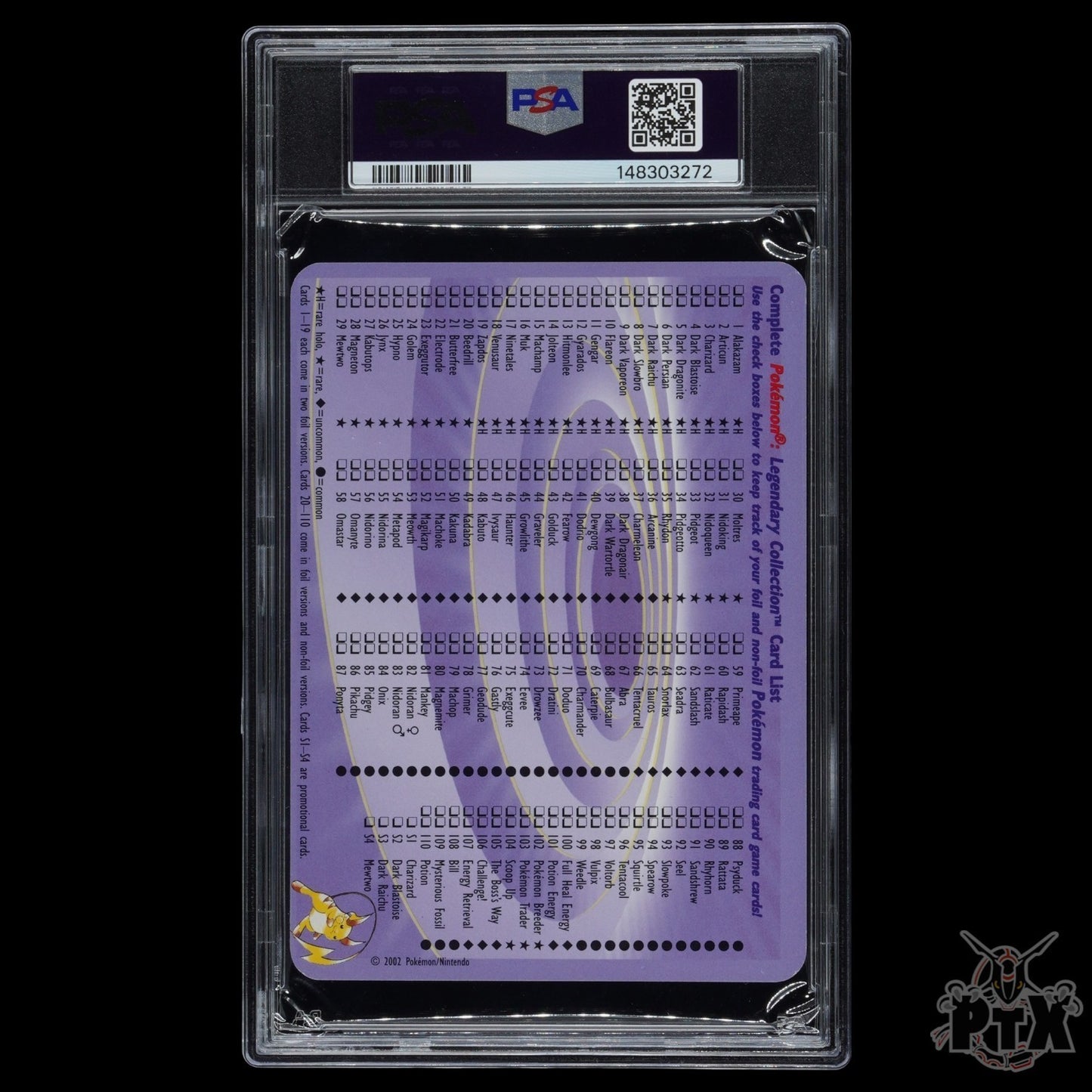 Mewtwo Reverse Holo S4 PSA 7 Legendary Collection Box Topper Pokemon