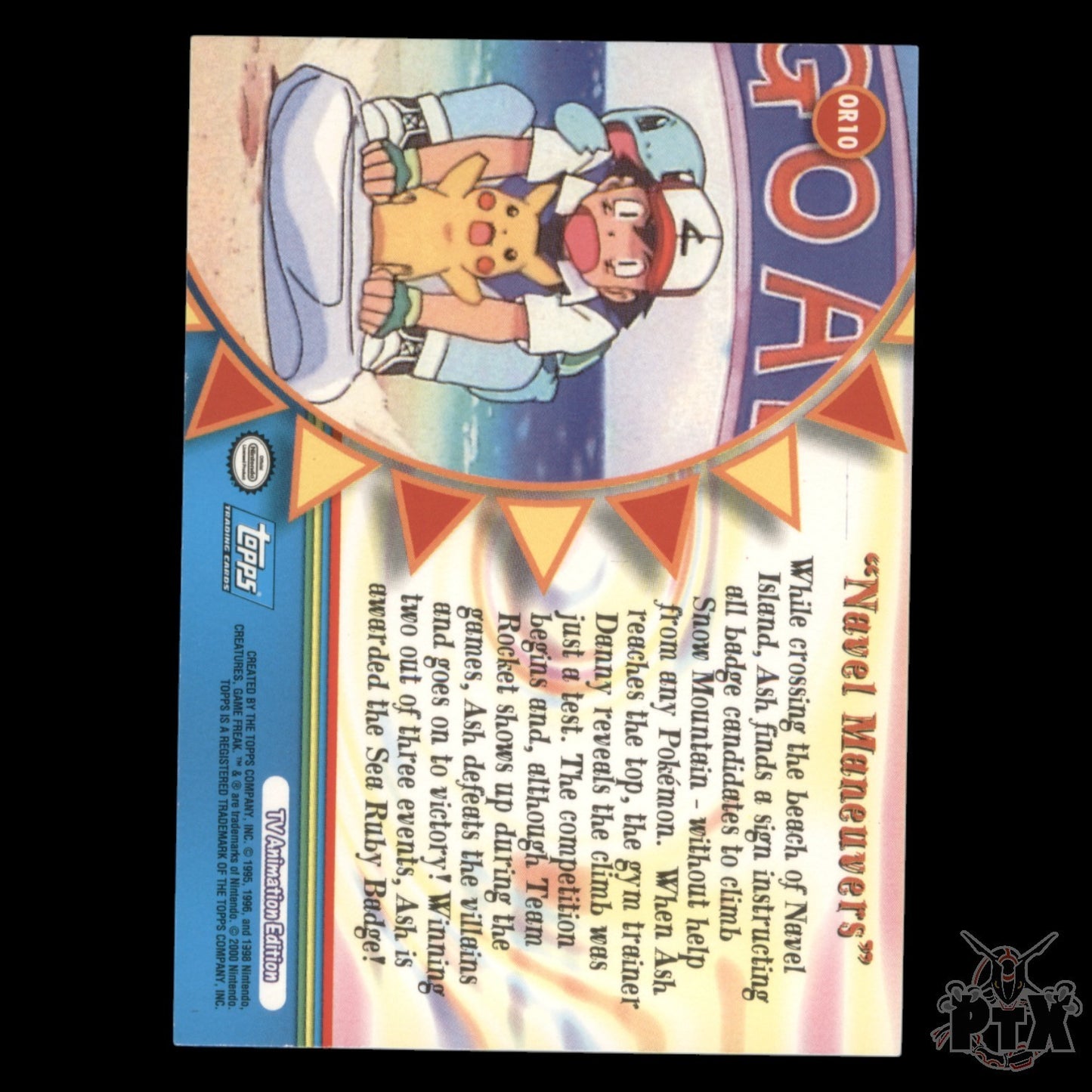 Topps Series 1 "Navel Maneuvers" Foil Orange Islands Pokemon 2000