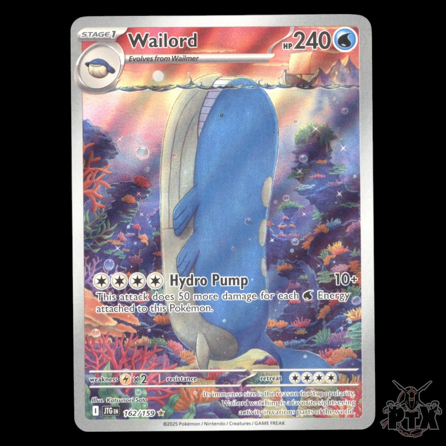 Wailord #162/159 Journey Together NM/Near Mint Pokemon 2025