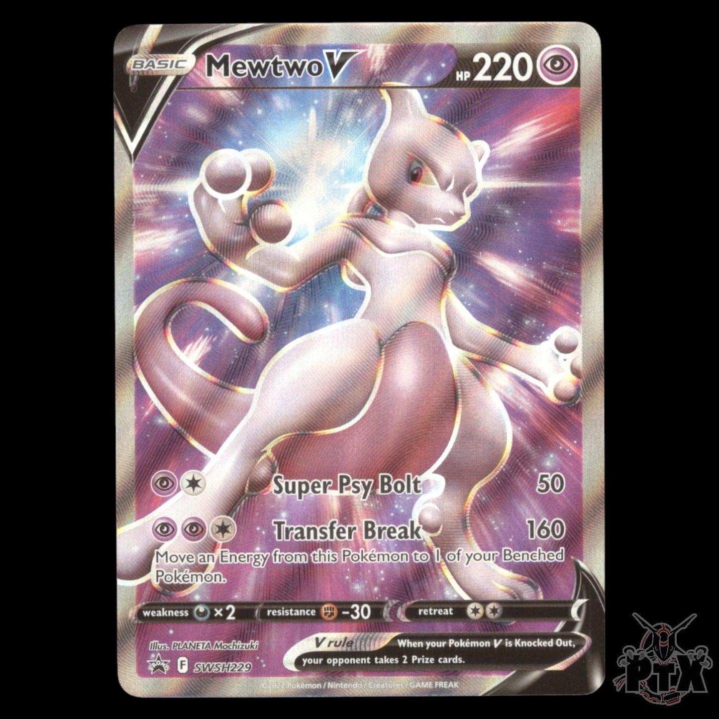 Mewtwo V #SWSH229 Sword & Shield NM/Near Mint Pokemon 2022