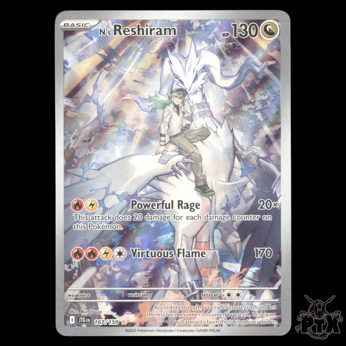N's Reshiram #167/159 Journey Together NM/Near Mint Pokemon 2025