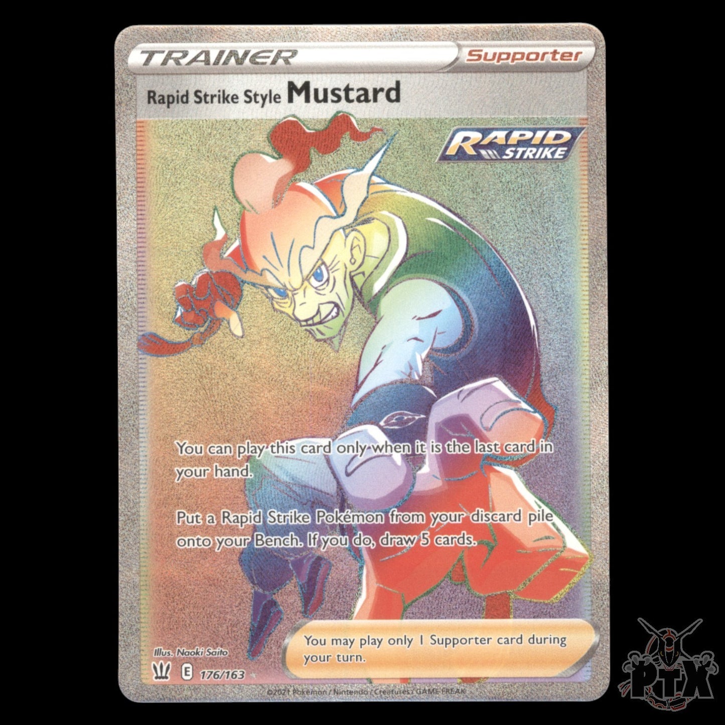 Rapid Strike Style Mustard #176/163 Battle Styles NM/Near Mint Pokemon 2021