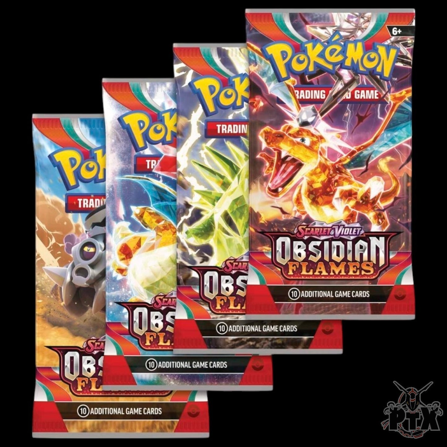 Obsidian Flames Booster Pack Art Set X4 Pack Pokemon 2023