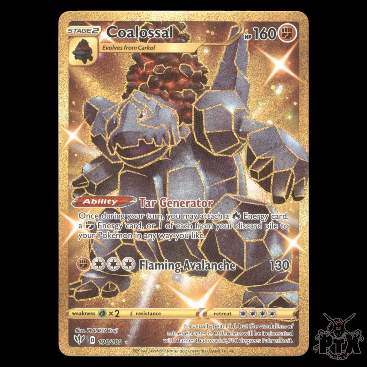 Coalossal #198/189 Darkness Ablaze NM/Near Mint Pokemon 2020