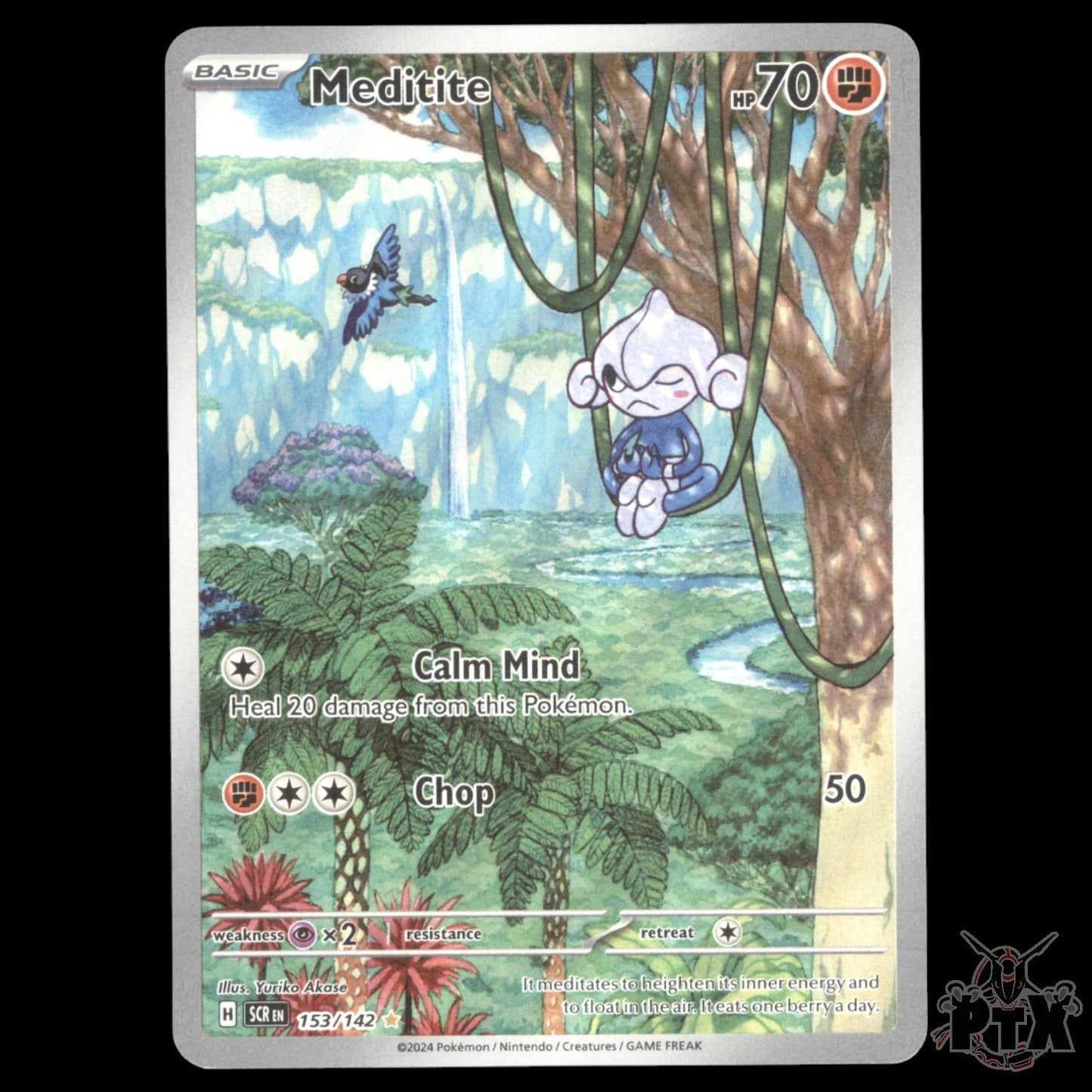 Meditite #153/142 Stellar Crown NM/Near Mint Pokemon 2024