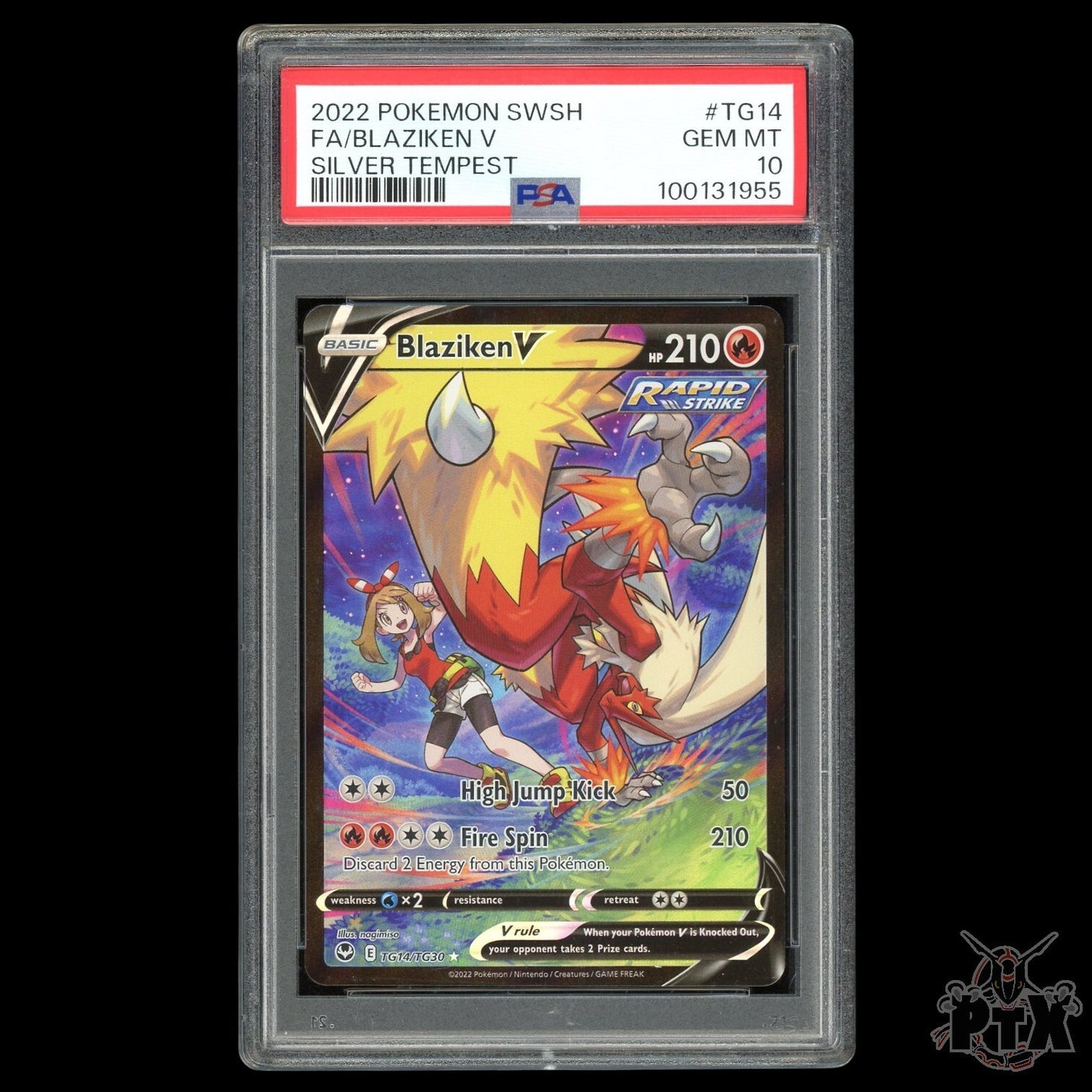 Blaziken V #TG14/TG30 PSA 10 Silver Tempest Pokemon 2022