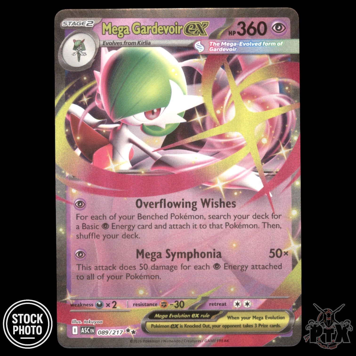 pokemon gardevoir card Mega Gardevoir ex 089/217 ME: Ascended Heroes NM – PTX Cards