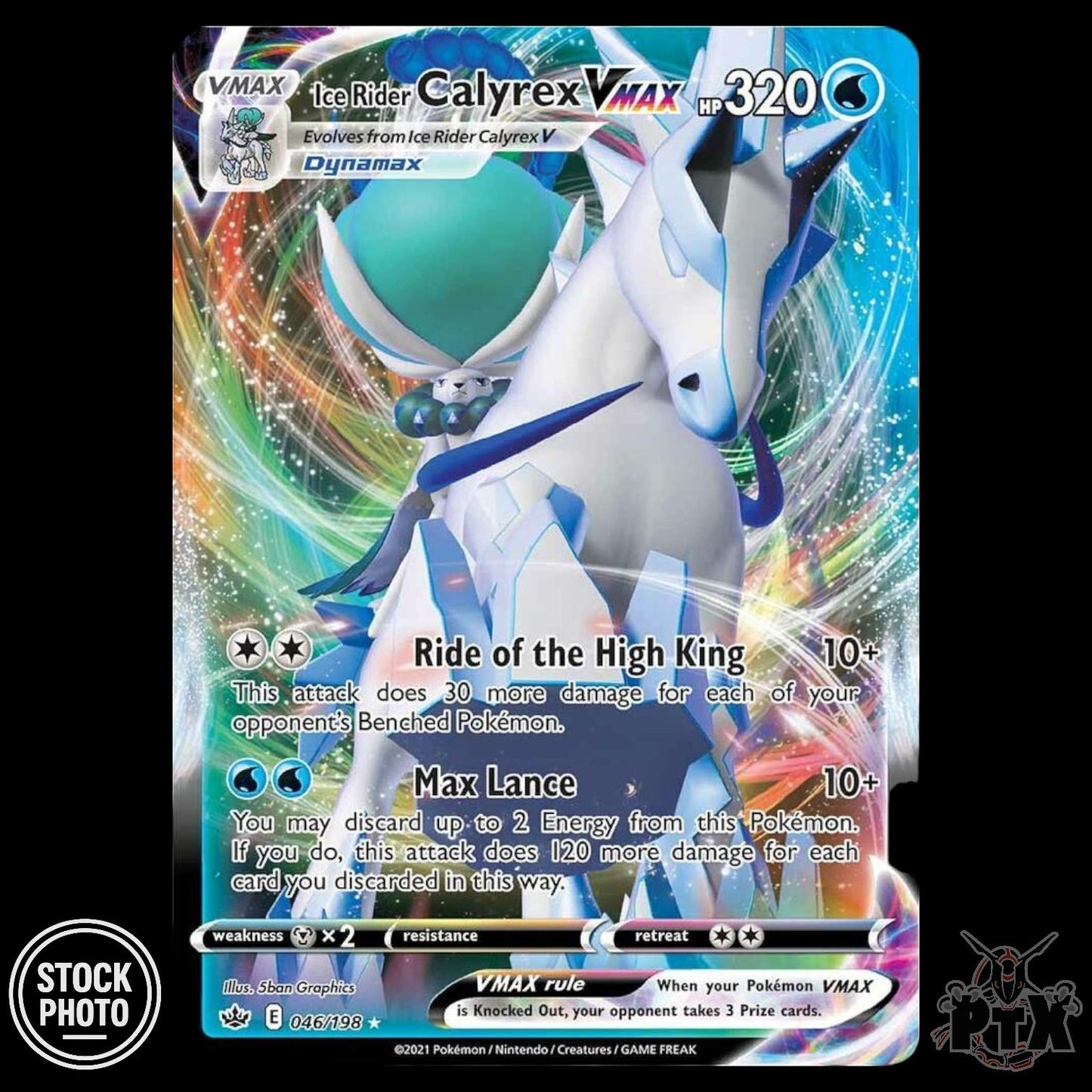 Calyrex VMAX #046/198 Chilling Reign NM/Near Mint Pokemon 2021