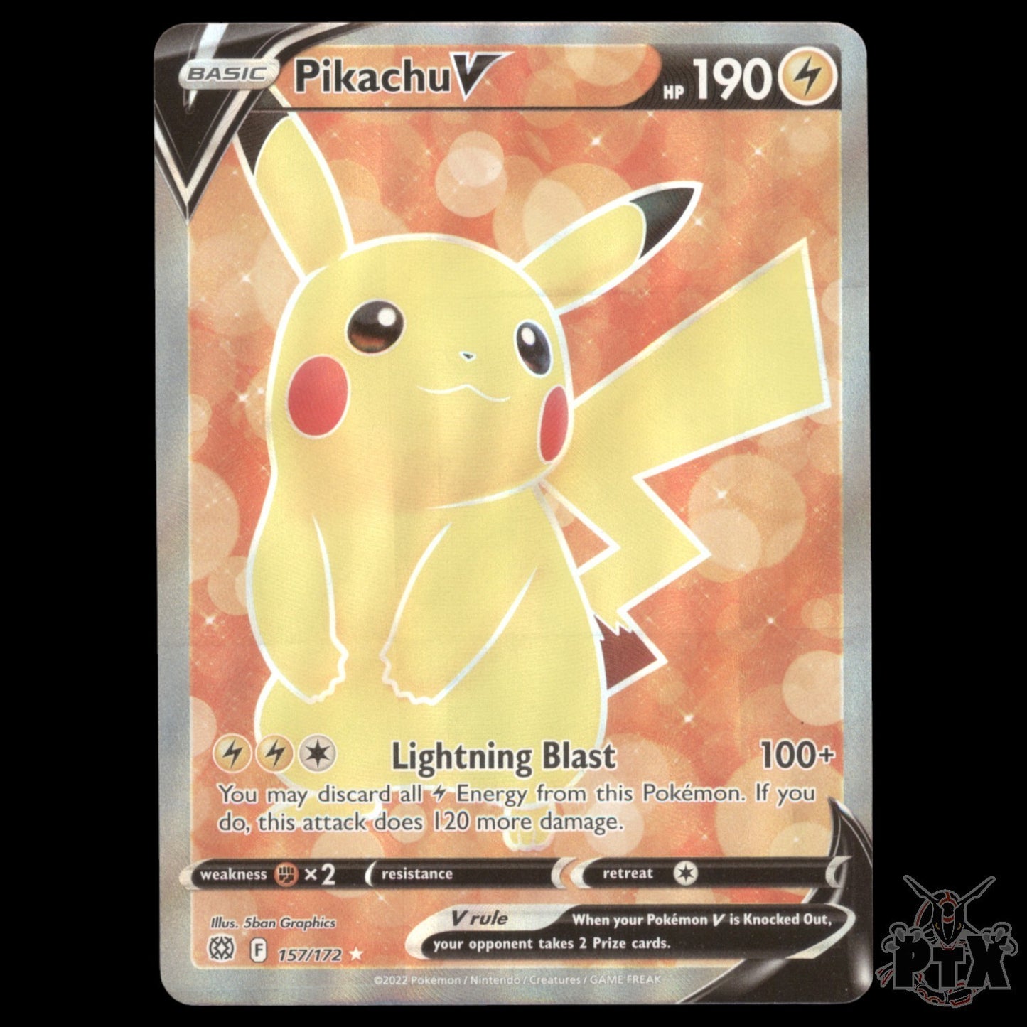 Pikachu V #157/172 Brilliant Stars NM/Near Mint Pokemon 2022