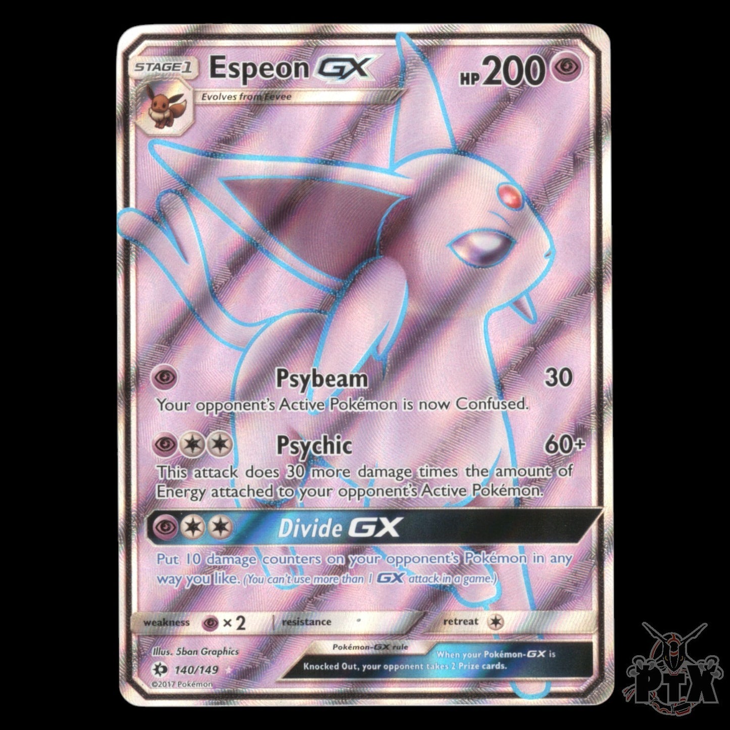 Espeon GX #140/149 Sun & Moon Base NM/Near Mint Pokemon 2017