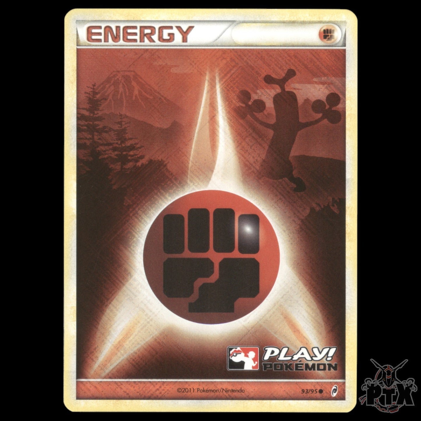 Fighting Energy PLAY! Holo #93/95 Call of Legends Promo NM Pokemon 2011