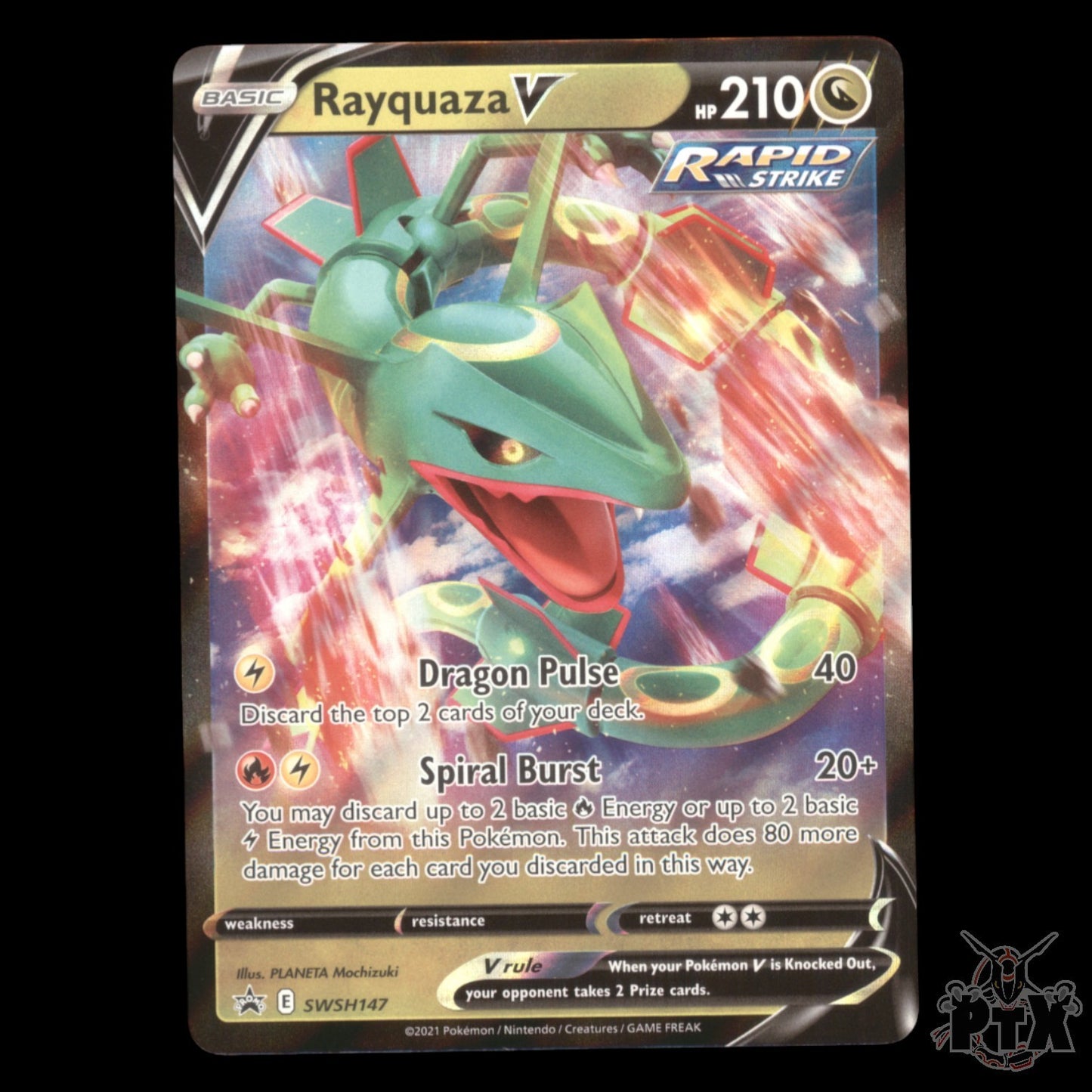 Rayquaza V #SWSH147 Sword & Shield Promo NM/Near Mint Pokemon 2021