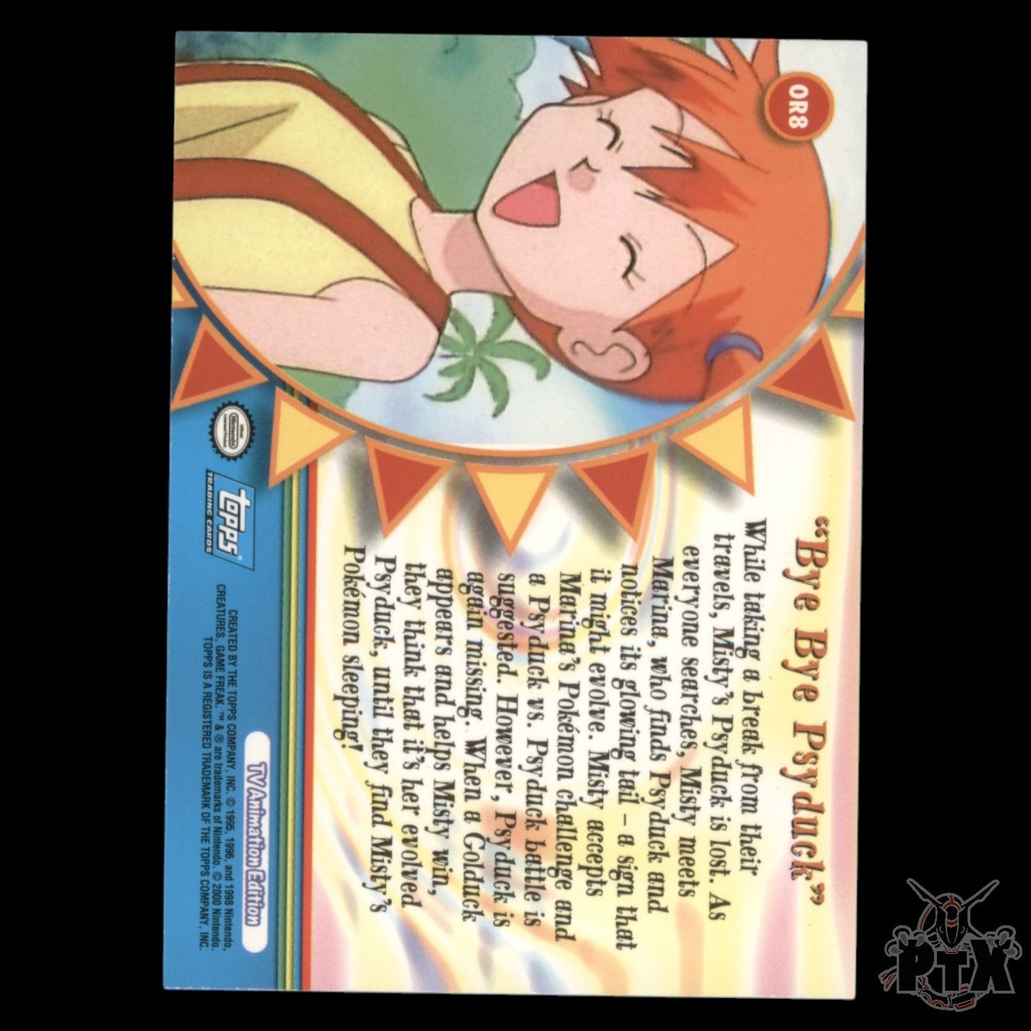 Topps Series 1 "Bye Bye Psyduck" Foil Orange Islands Pokemon 2000