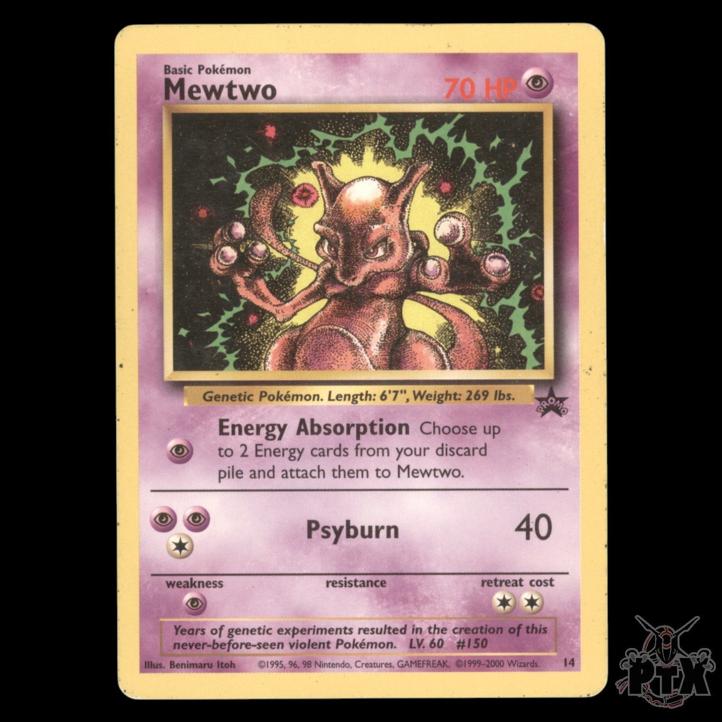 Mewtwo #14/53 WoTC Promo LP/Lightly Played Pokemon 2000