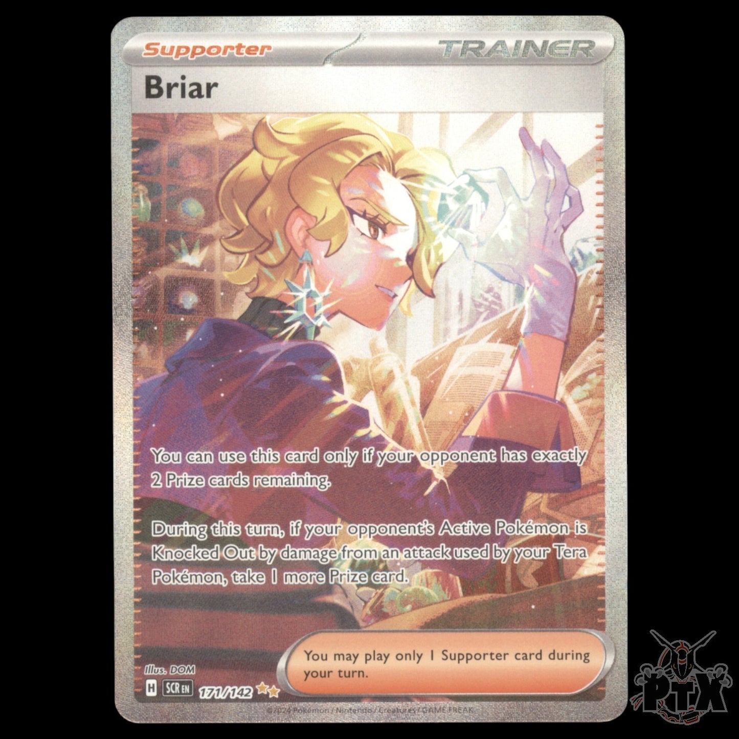 Briar #171/142 Stellar Crown NM/Near Mint Pokemon 2024