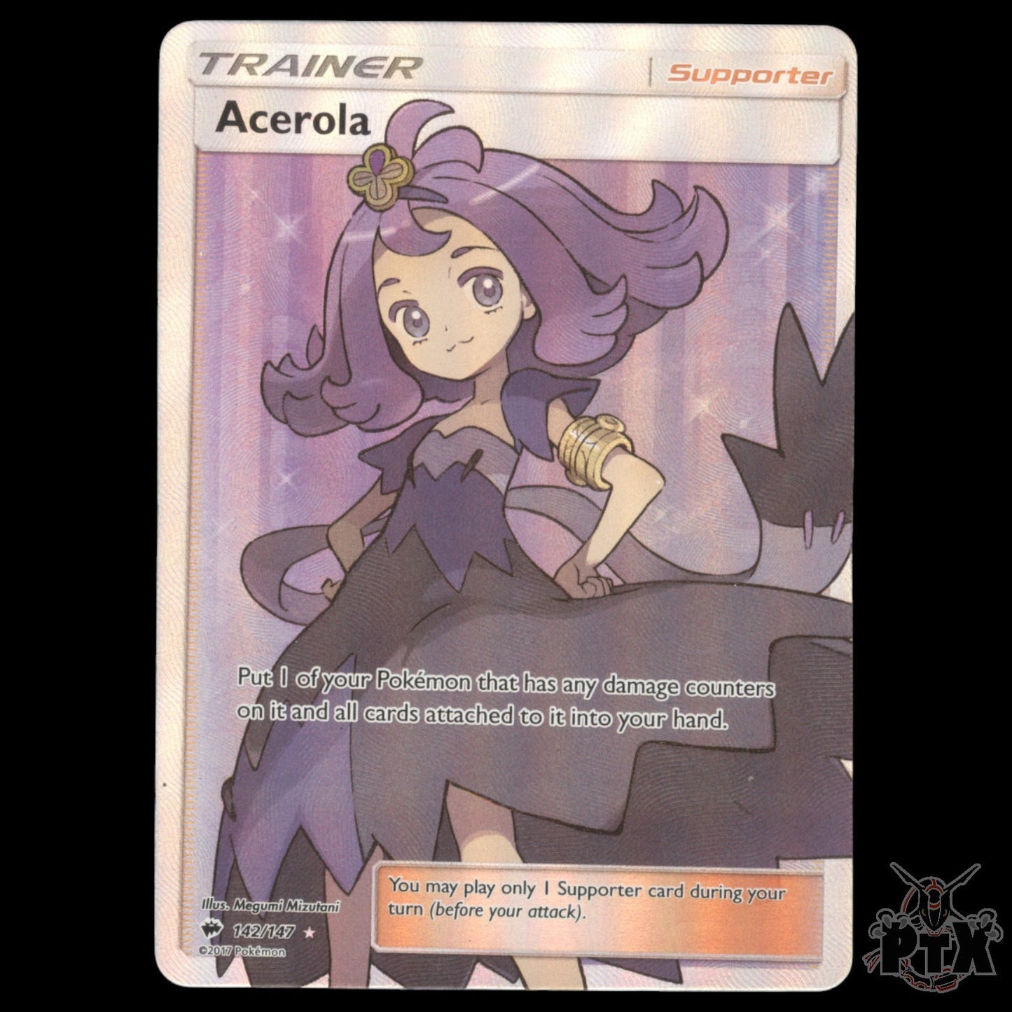 Acerola #142/147 Burning Shadows MP/Moderatly Played Pokemon 2017