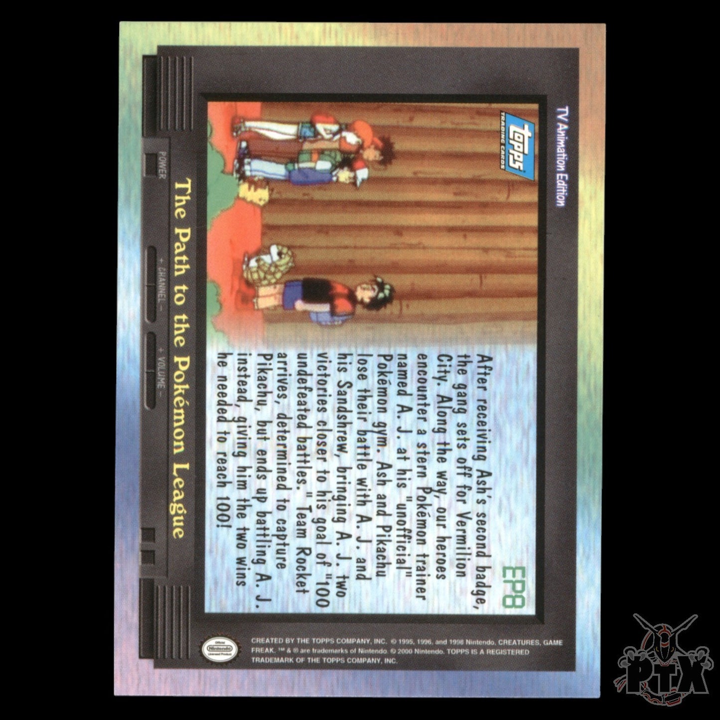Topps Series 1 EP8 The Path to the Pokemon League Pokemon 2000