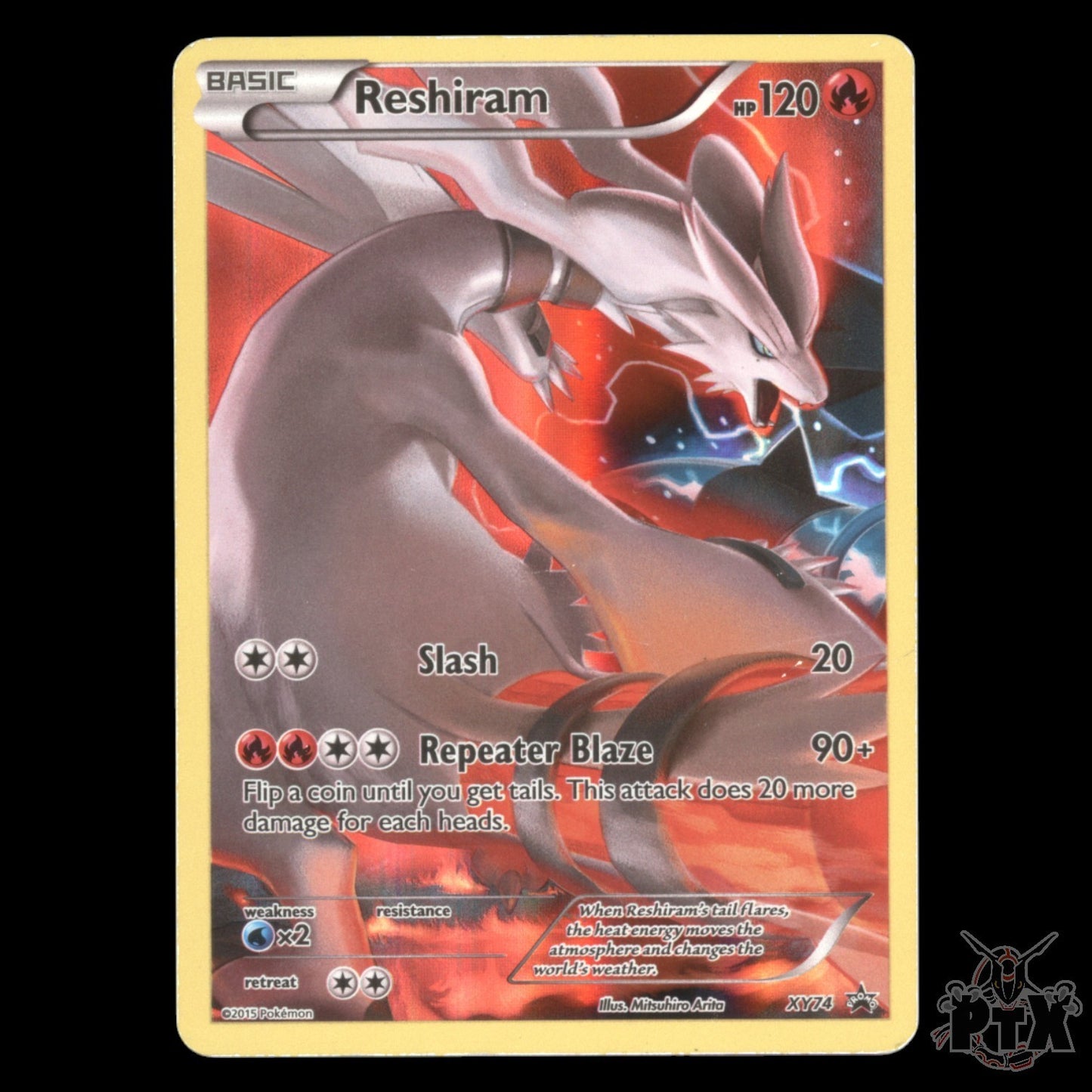 Reshiram #XY74 XY Promo MP/Moderatly Played Pokemon 2015
