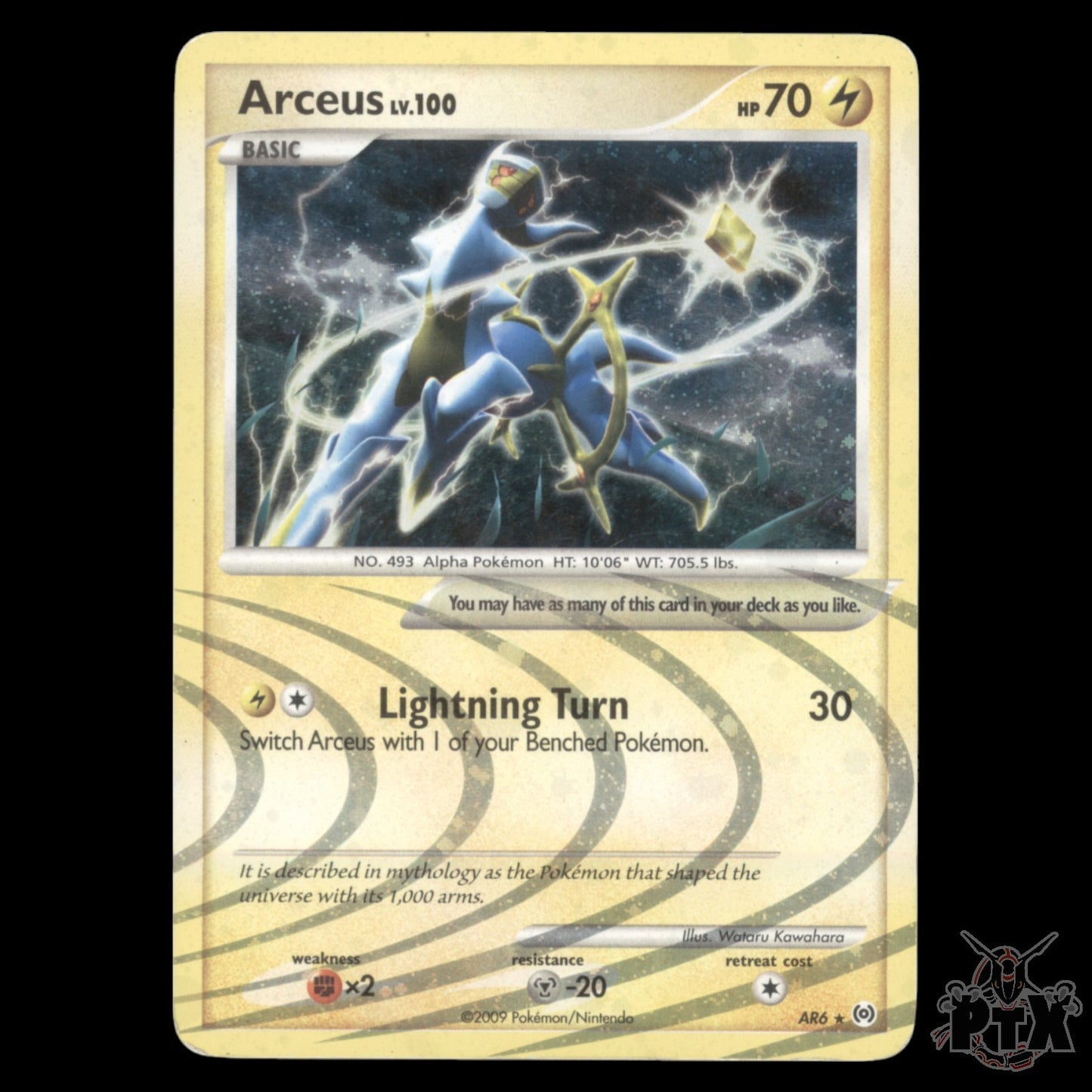 Arceus LV100 #AR6 Platinum Arceus LP/Lightly Played Pokemon 2009