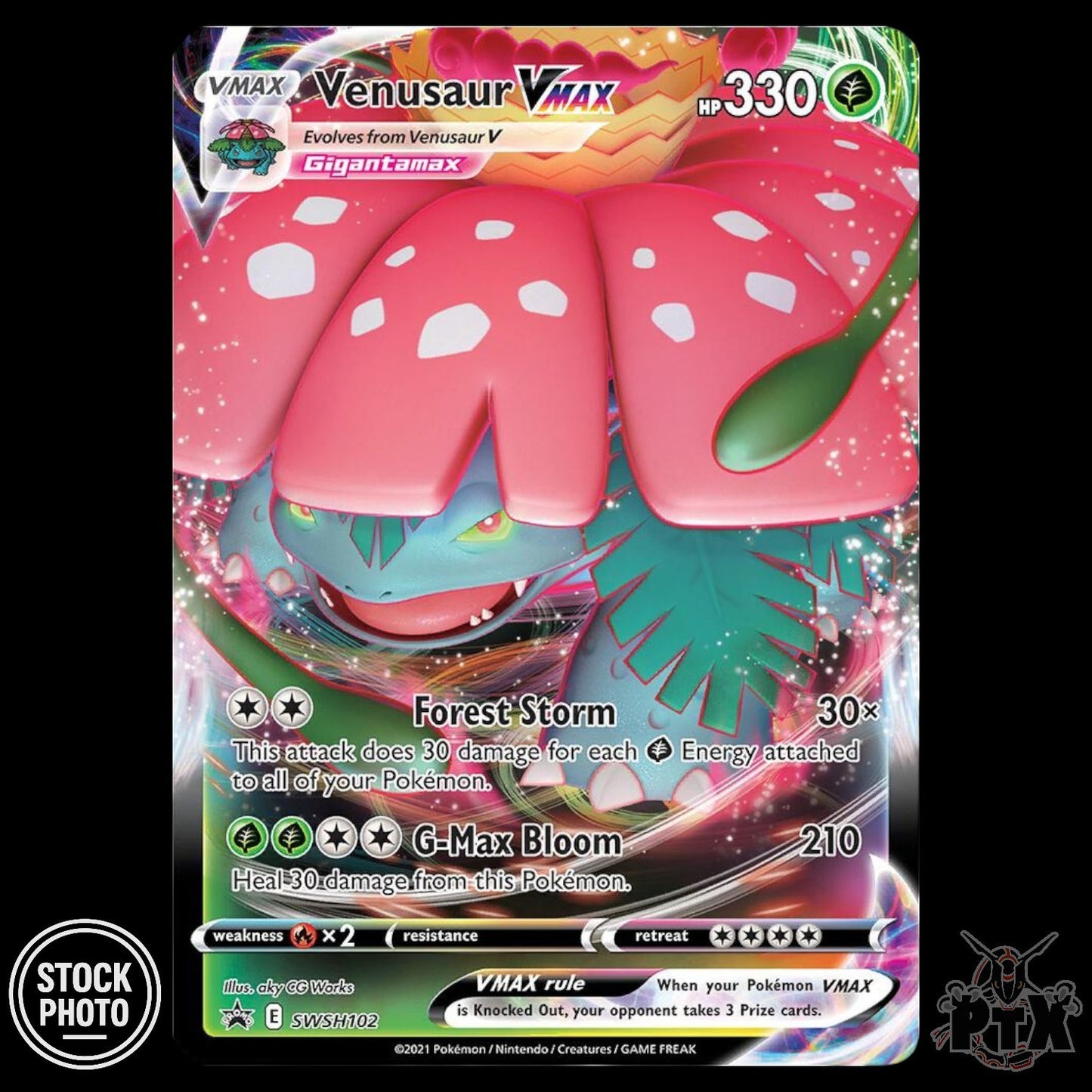 Venusaur VMAX #SWSH102 Sword & Shield Promo NM/Near Mint Pokemon 2021