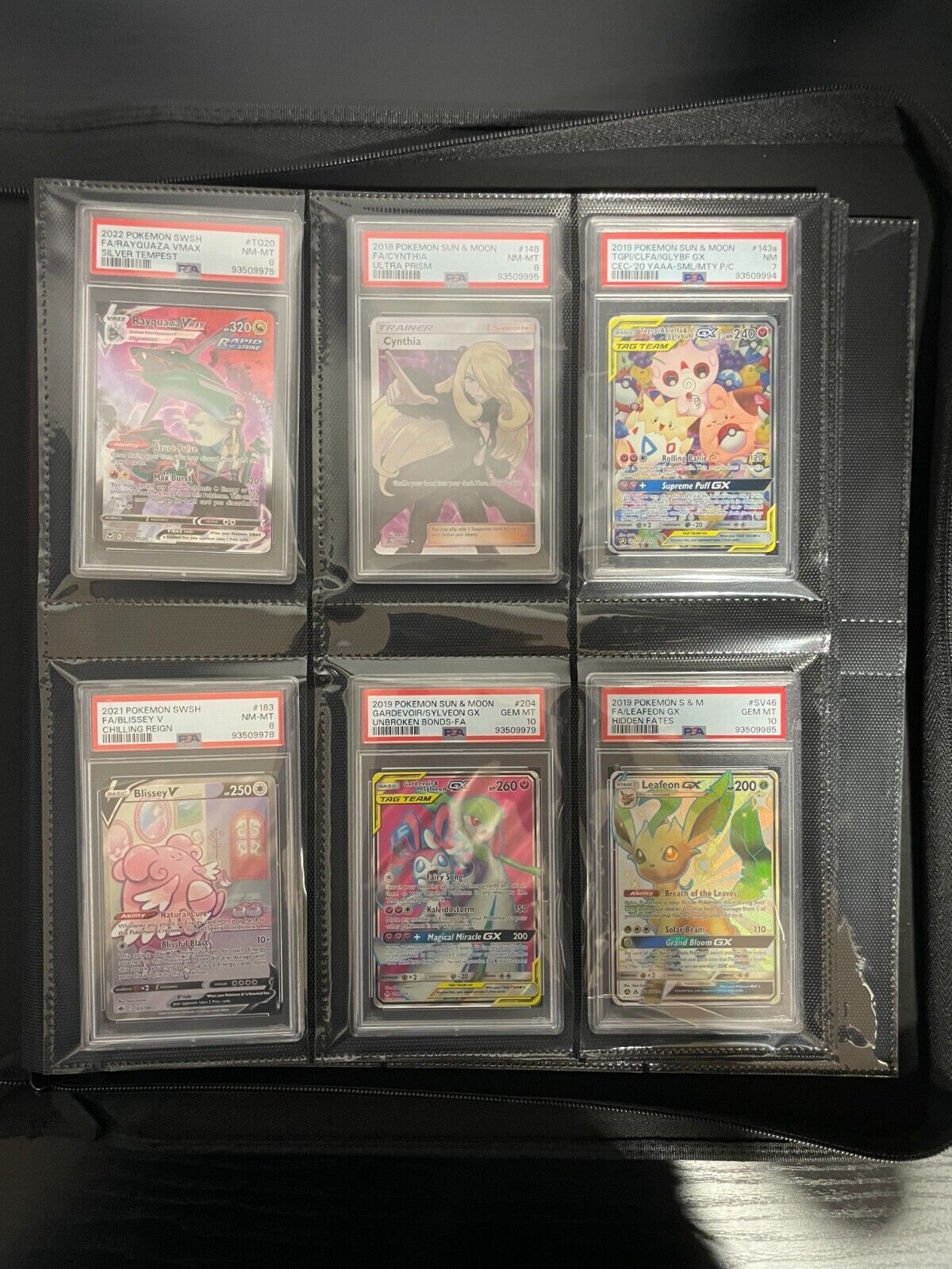 Graded Card Slab Binder For PSA & CGC High Quality Dark Background 48 Pocket