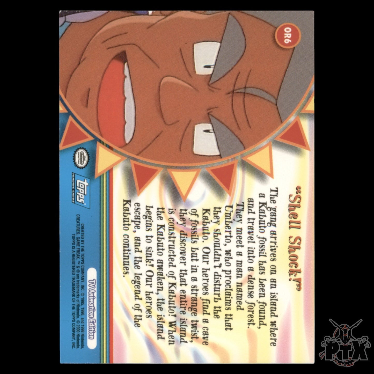 Topps Series 1 "Shell Shock!" Foil Orange Islands Pokemon 2000