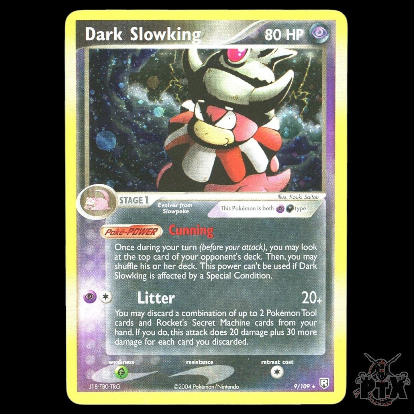 Dark Slowking Holo #9/109 Team Rocket Return Pokemon 2004 NM/Near Mint