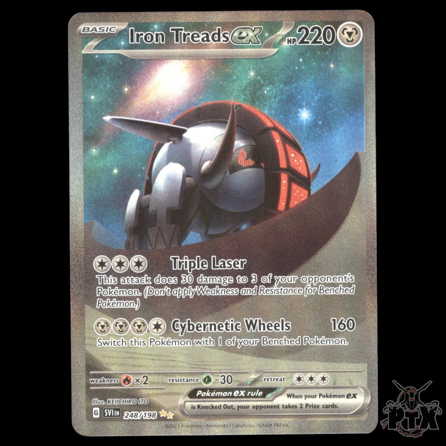 Iron Treads ex #248/198 Scarlet & Violet Base NM/Near Mint Pokemon 2023