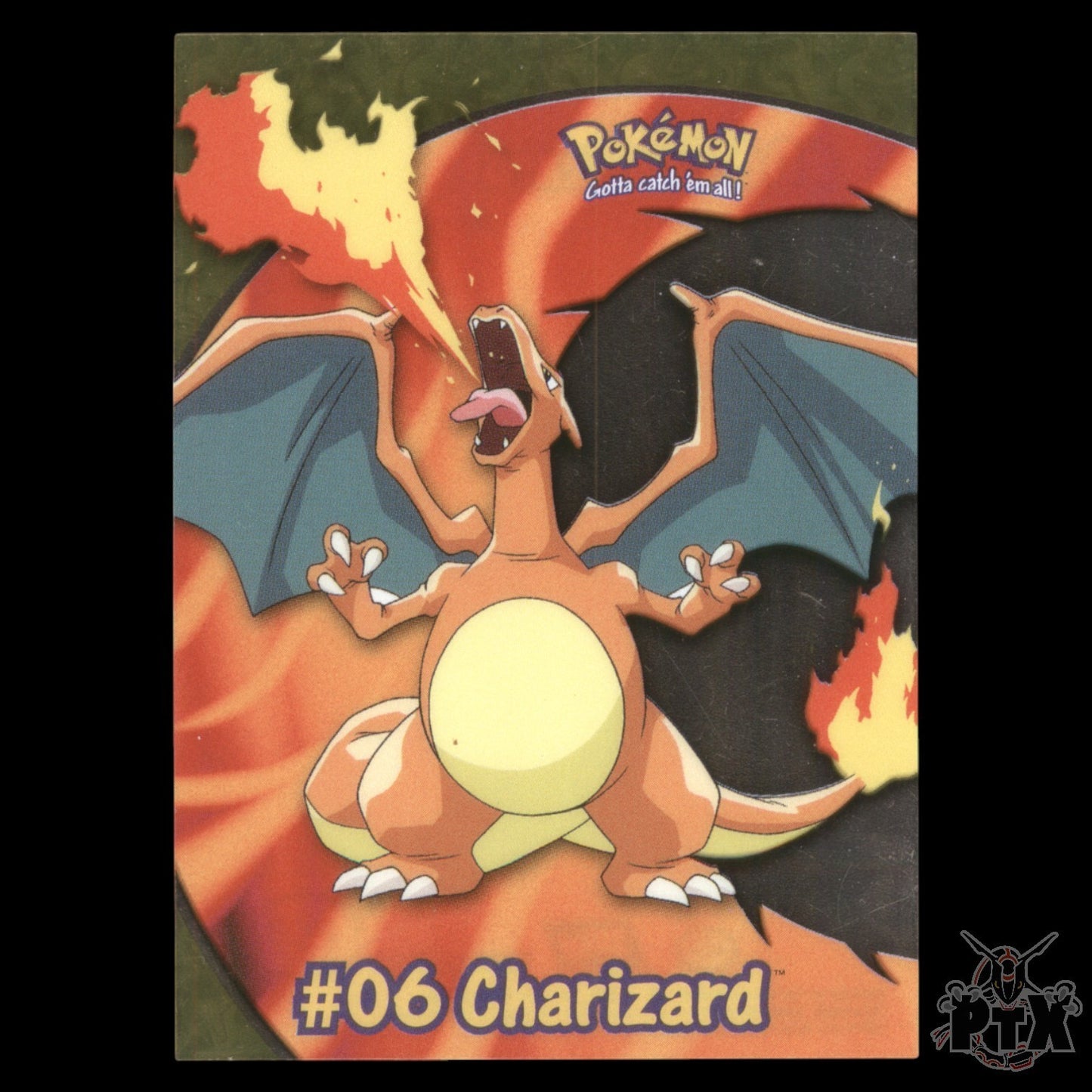 Charizard #6 PC3 Topps Clear Card TV Animation Pokemon 2000