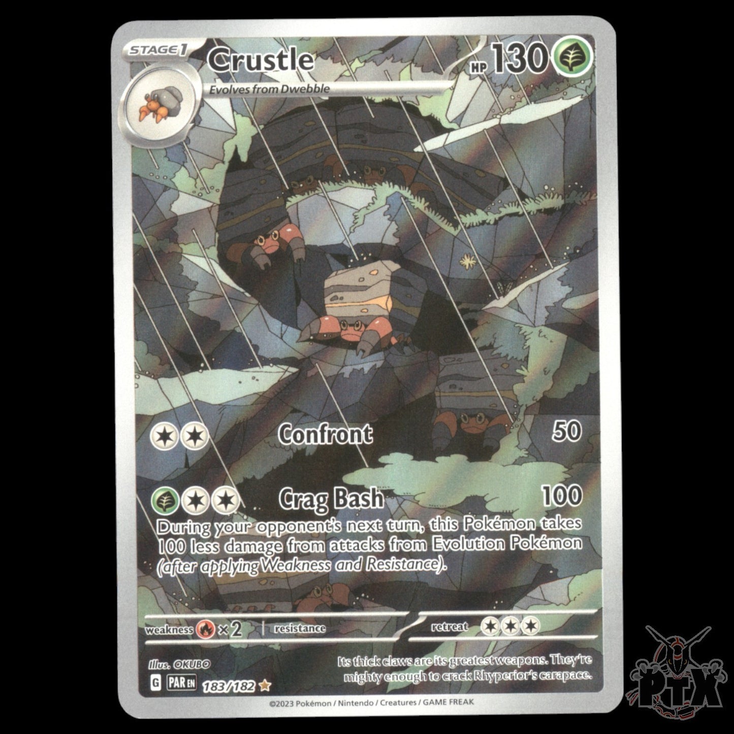 Crustle #183/182 Paradox Rift NM/Near Mint Pokemon 2023