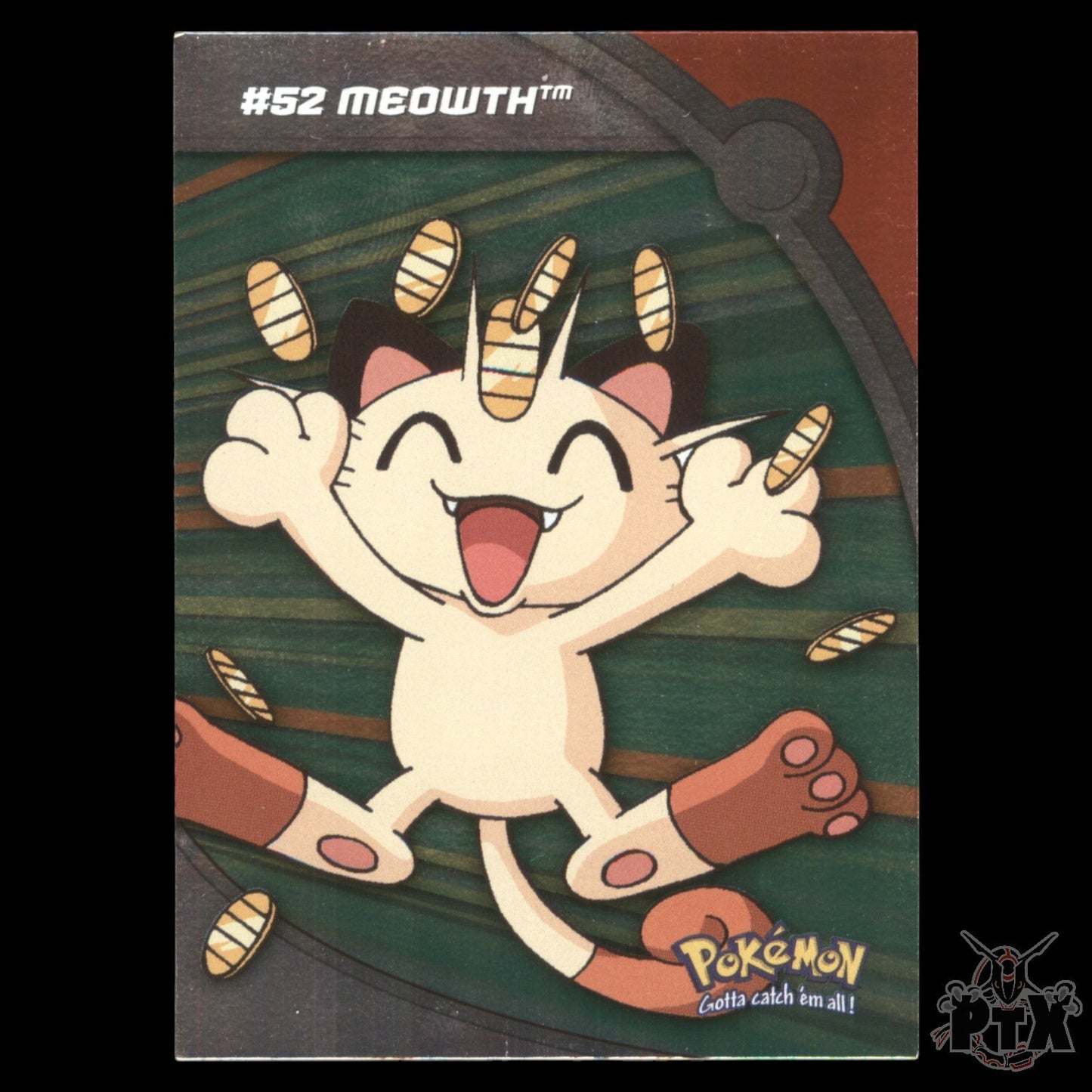 Topps Meowth HV9 Foil Series 1 Pokemon 2000