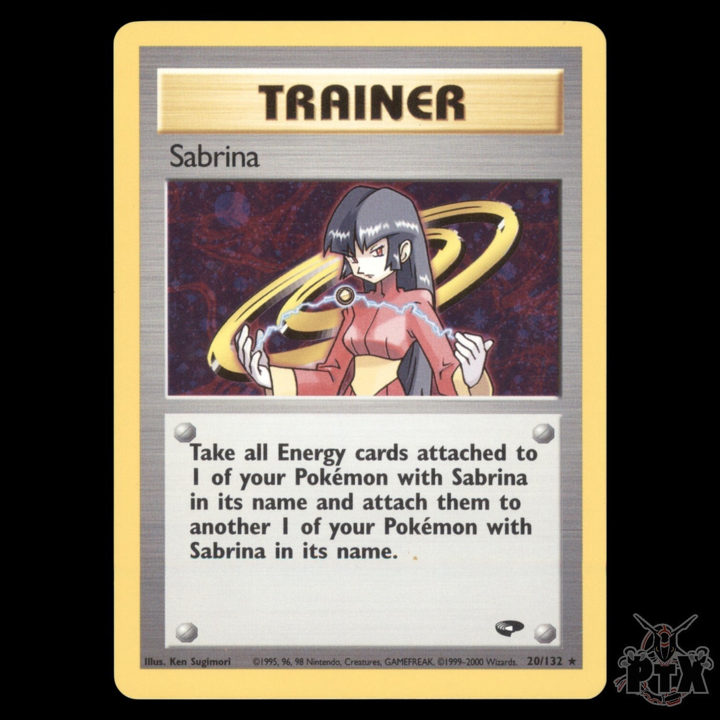 Sabrina Holo #20/132 Gym Heroes Pokemon 2000 LP/Lightly Played