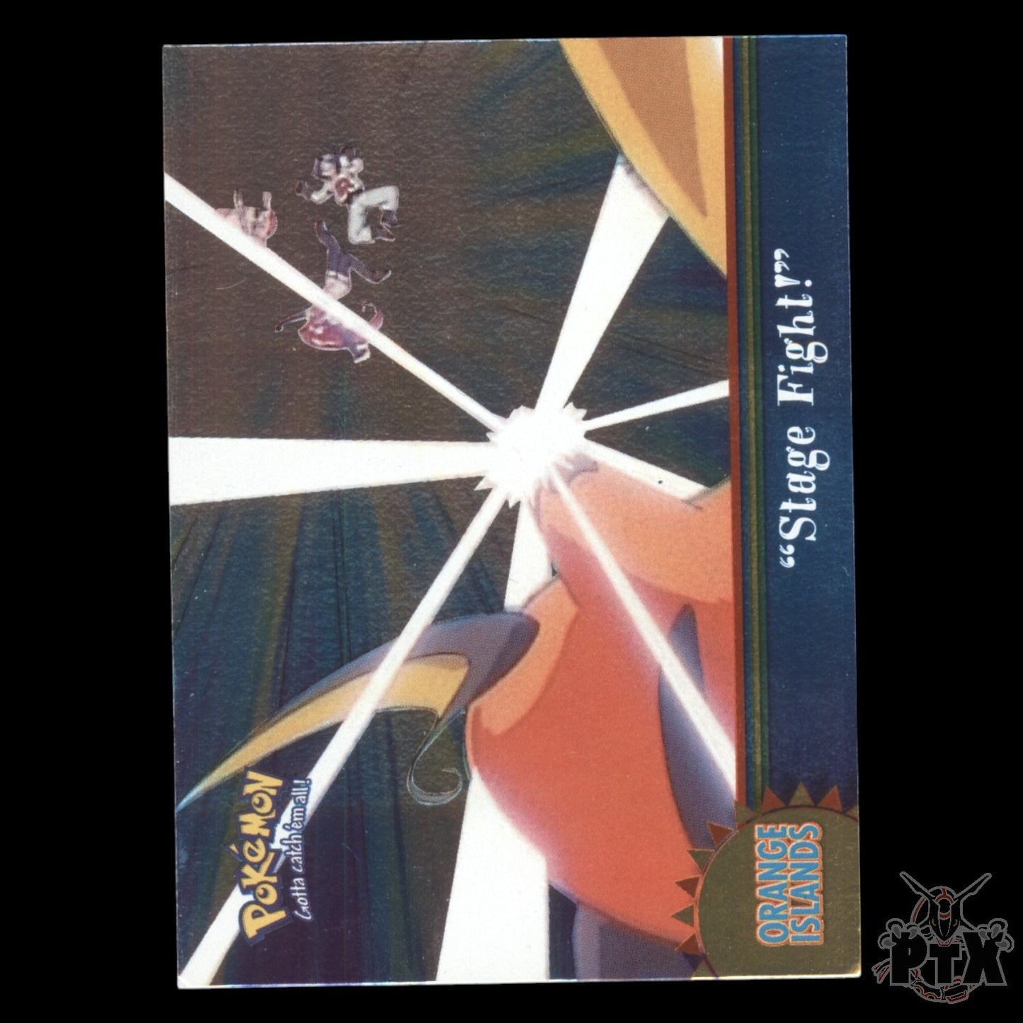 Topps Series 1 "Stage Fight!" Foil Orange Islands Pokemon 2000