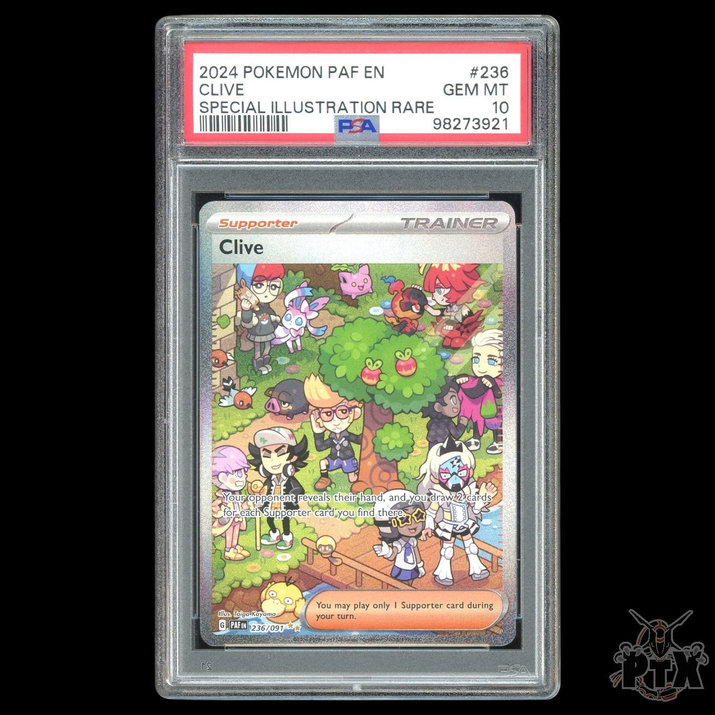 Clive #236/091 PSA 10 Paldean Fates Pokemon 2024