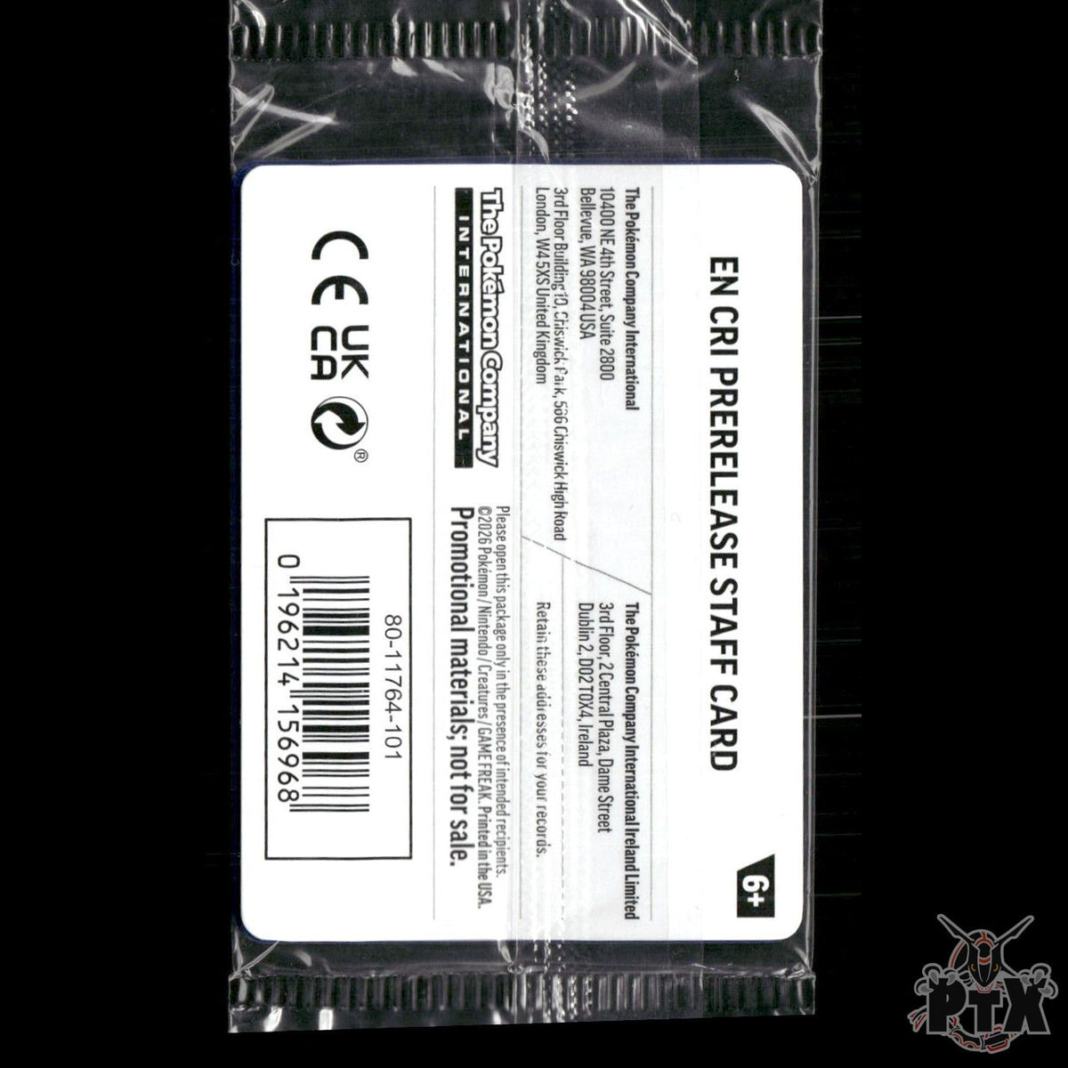 Chaos Rising SEALED STAFF Stamped Prerelease Promo MEP074,075,076,077 Pokemon