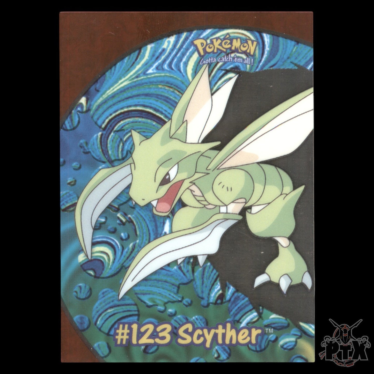 Scyther #123 PC9 Topps Clear Card TV Animation Pokemon 2000