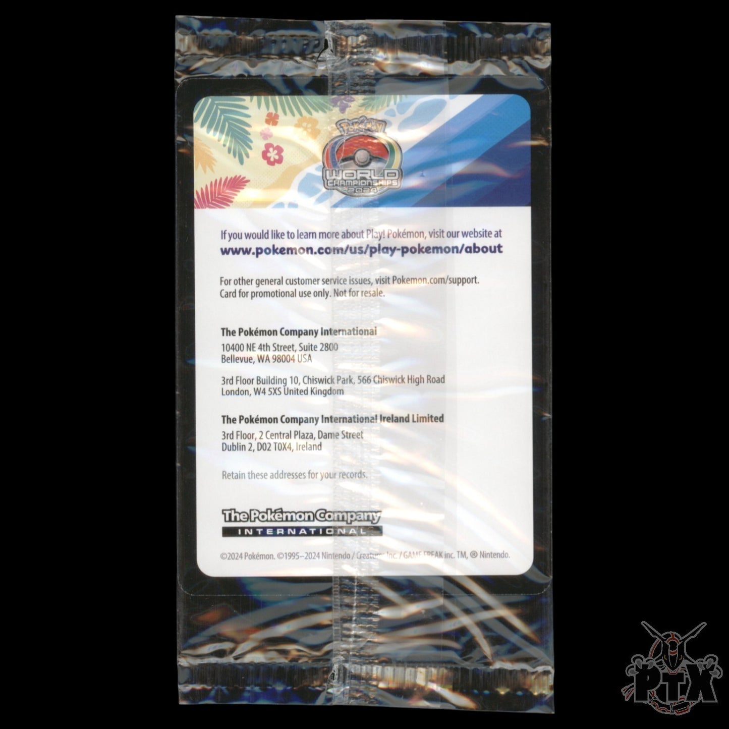 Pikachu #190 World Championship Promo Sealed NM/Near Mint Pokemon 2024