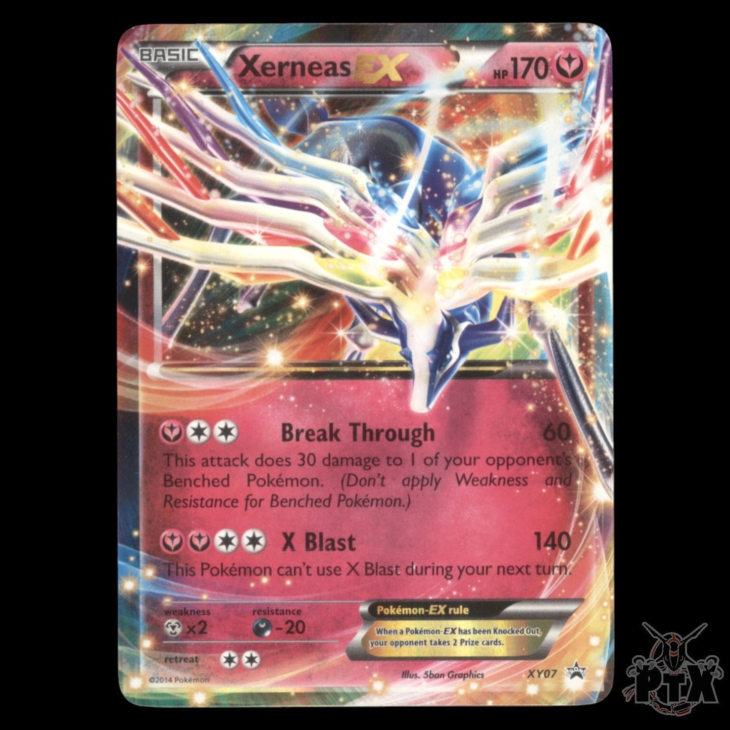 Xerneas ex #XY07 XYPromos MP/Moderatly Played Pokemon 2014