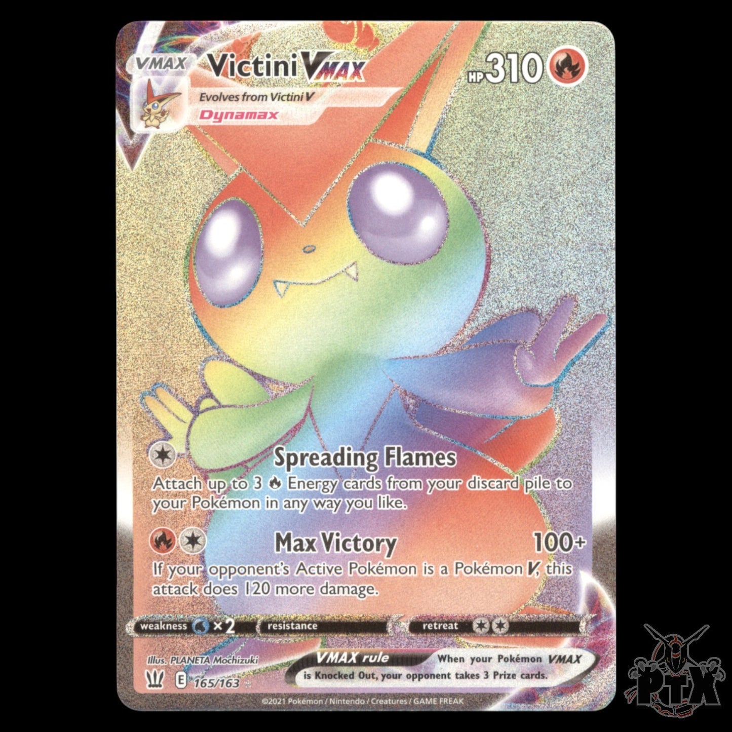 Victini VMAX #165/163 Battle Styles NM/Near Mint Pokemon 2021
