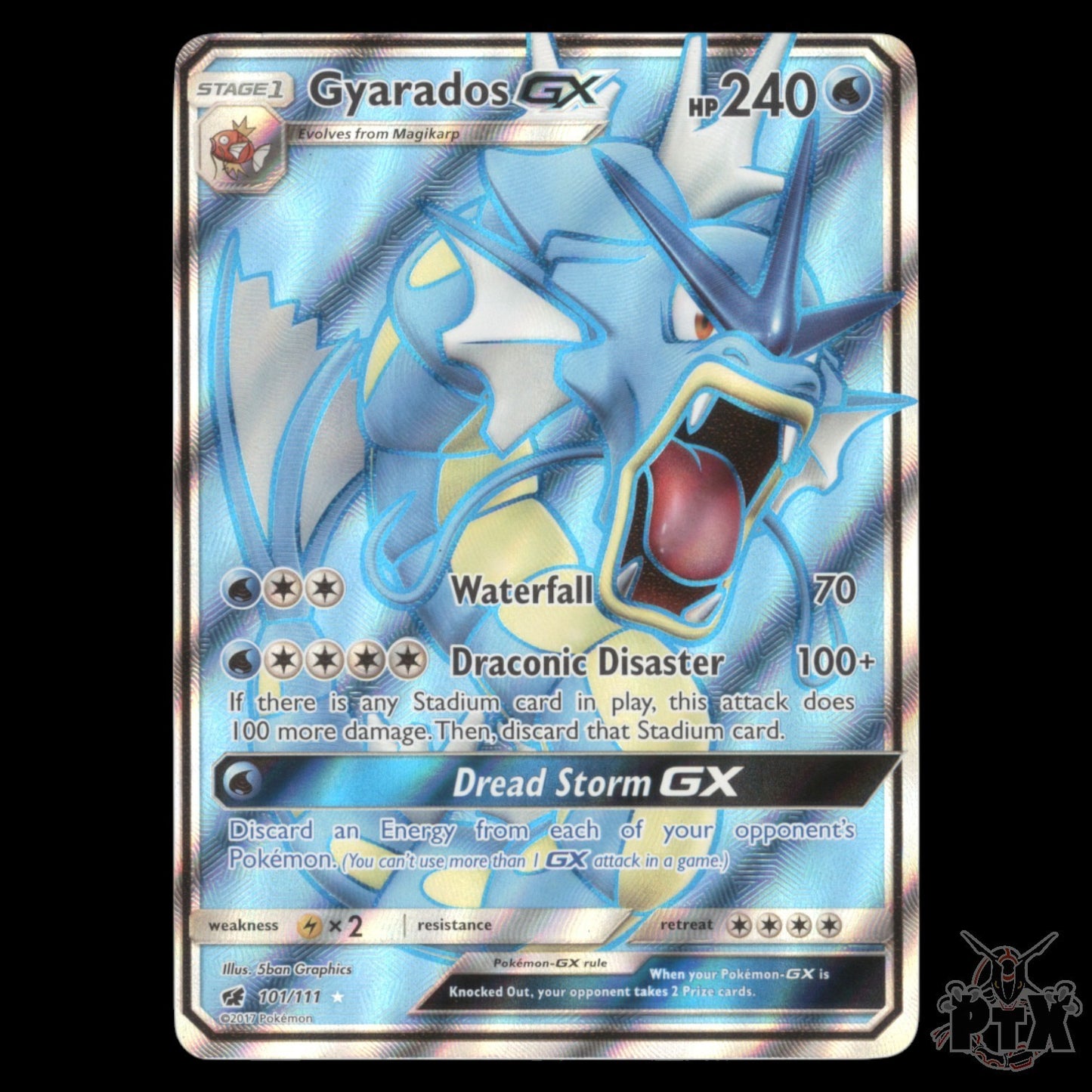 Gyarados gx #101/111 Crimson Invasion NM/Near Mint Pokemon 2017