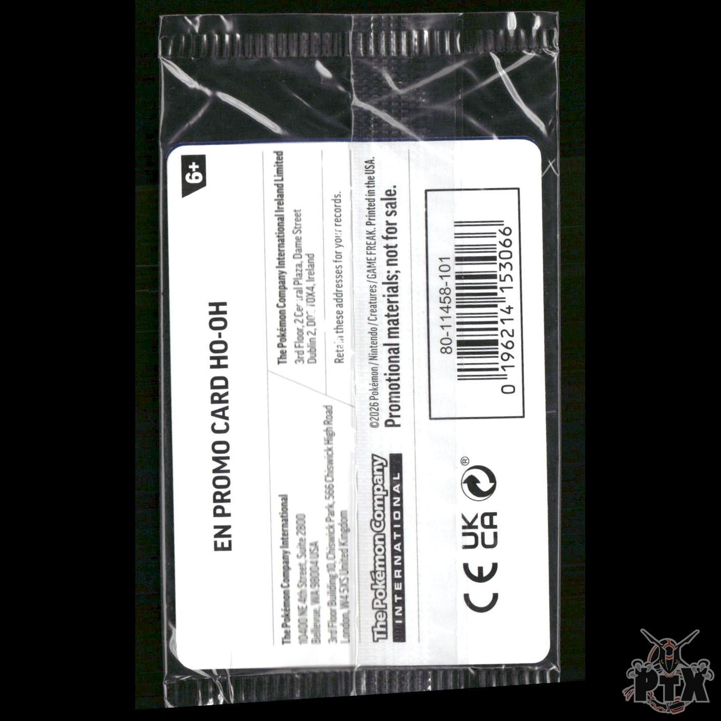 Ho-Oh 010/086 EB Games Promo Sealed Pokemon