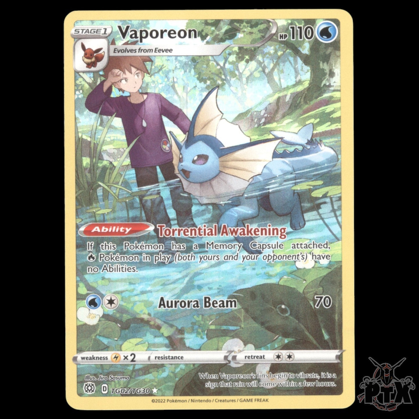 Vaporeon #TG02/TG30 Brilliant Stars NM/Near Mint Pokemon 2022