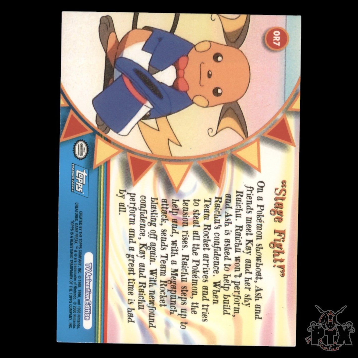Topps Series 1 "Stage Fight!" Foil Orange Islands Pokemon 2000
